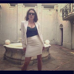 SOLD Glamorous White Dolce & Gabbana skirt suit